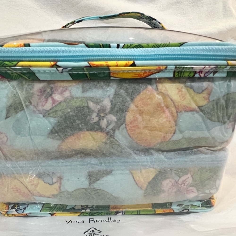 Vera Bradley Lemon Grove Cosmetic Organizer